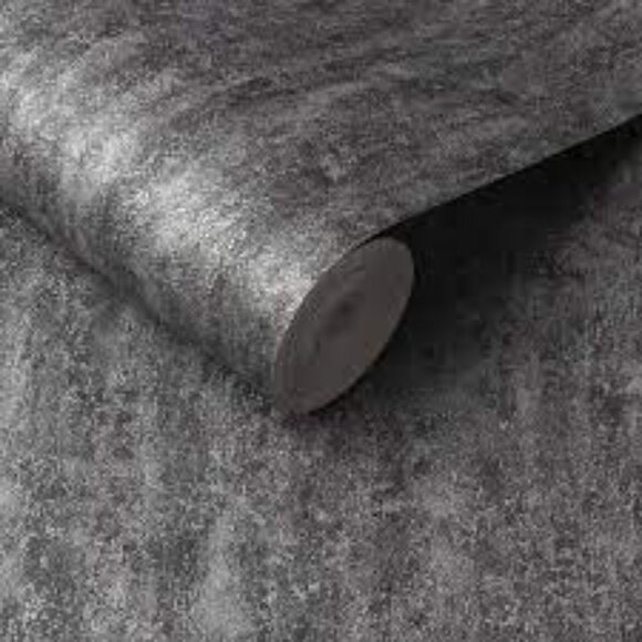 NEW Graham & Brown Orbit Wallpaper Deep Silver 105857 Double Roll  Neutral Gray - Picture 2 of 8
